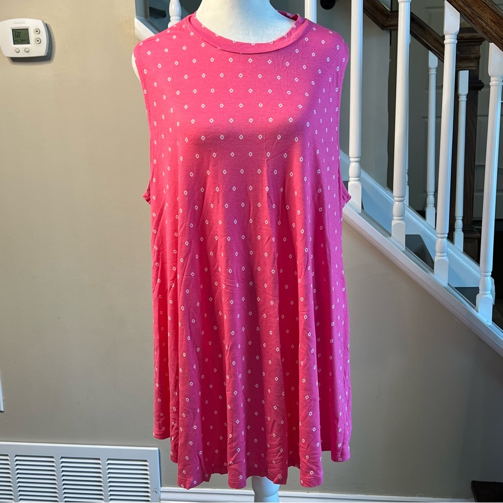 Lane Bryant pink white tank top women’s plus Sz. 22/24 NWT
